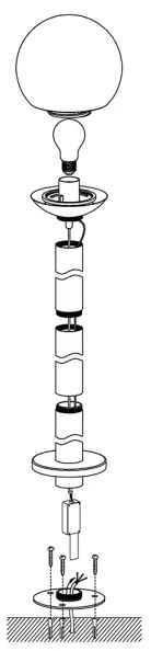 Eglo 97249 - Lampă LED reglabilă de exterior NISIA-C 1xE27/9W/230V 980 mm IP44