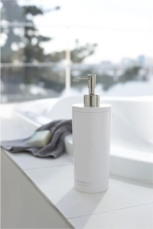 Dozator de săpun lichid alb din plastic 500 ml Round – YAMAZAKI