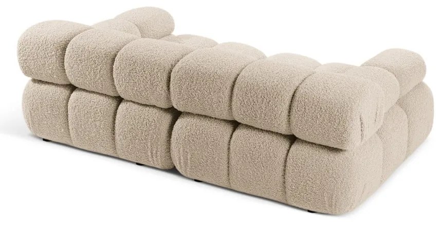 Canapea modulară bej cu tapițerie din țesătură bouclé 188 cm Bellis – Micadoni Home