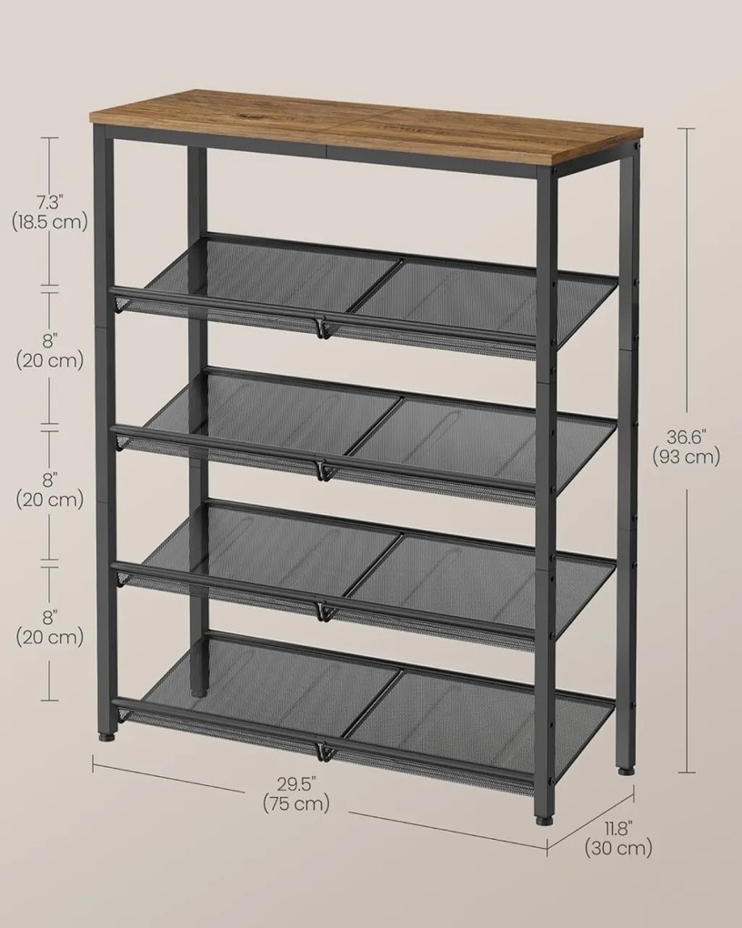 Pantofar Vasagle Maro 75x28x93 cm