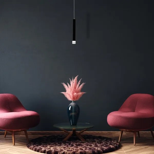 LED Lustră pe cablu CARBON LED/5W/230V