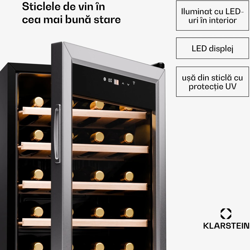 Klarstein Shiraz Premium Smart 24, frigider pentru vinuri