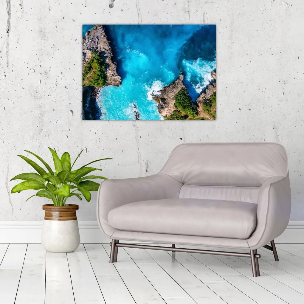 Tablou pe sticlă - Golful din Bali (70x50 cm)