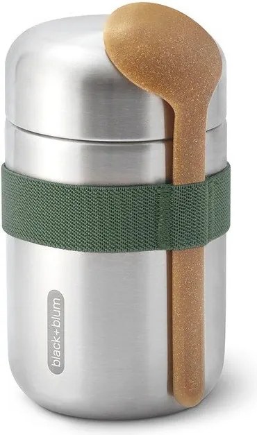 Termos argintiu pentru mâncare din oțel inoxidabil 400 ml – Black + Blum