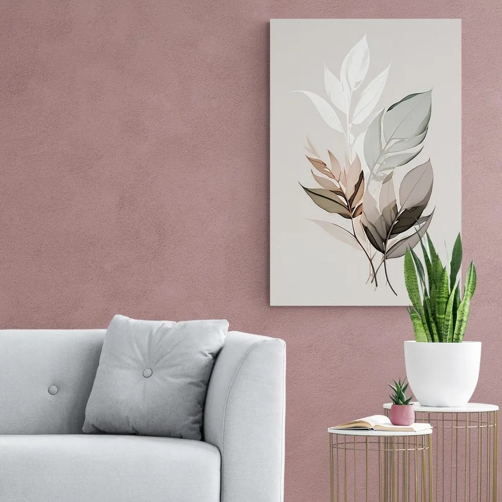 Tablou frunze minimaliste