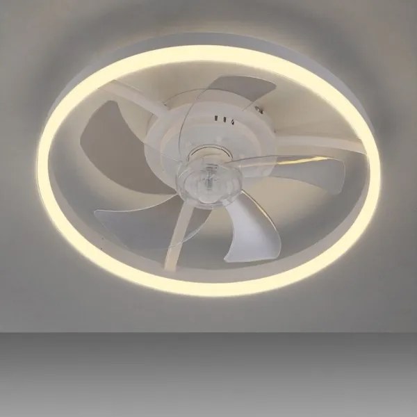 JUST LIGHT. 14624-16 - Ventilator de tavan LED cu lumină RITA LED/22W/230V + telecomandă