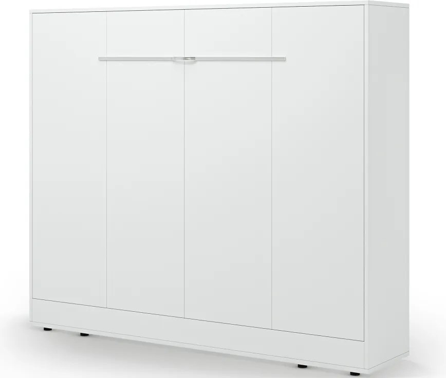 Pat rabatabil Devesto Horizontal Wall 140 alb LED, 200x140 cm – Alb