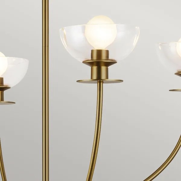 Alora Mood ALM-SYLVIA4-BG-CL - Candelabru pe tijă SYLVIA 4xE14/40W/230V auriu