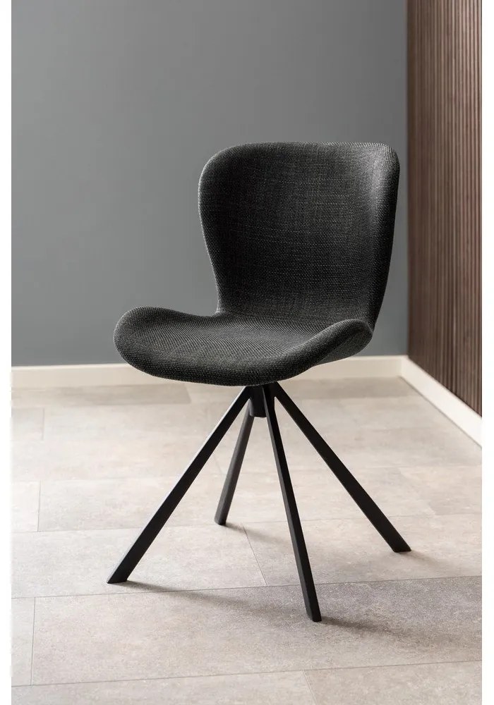 Scaune de dining gri-închis 2 buc. Batilda – Actona