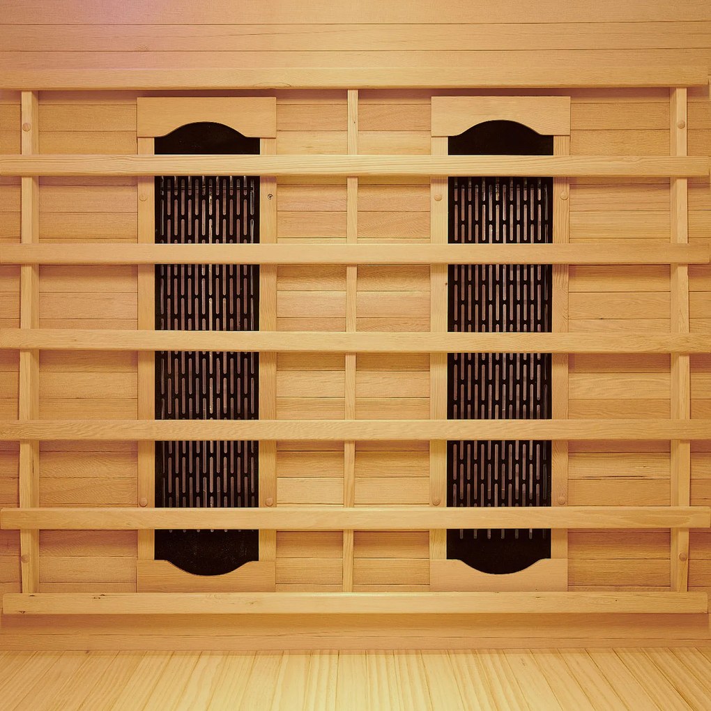 Infračervená sauna/ tepelná kabína Oslo s keramickými radiátormi a drevom Hemlock