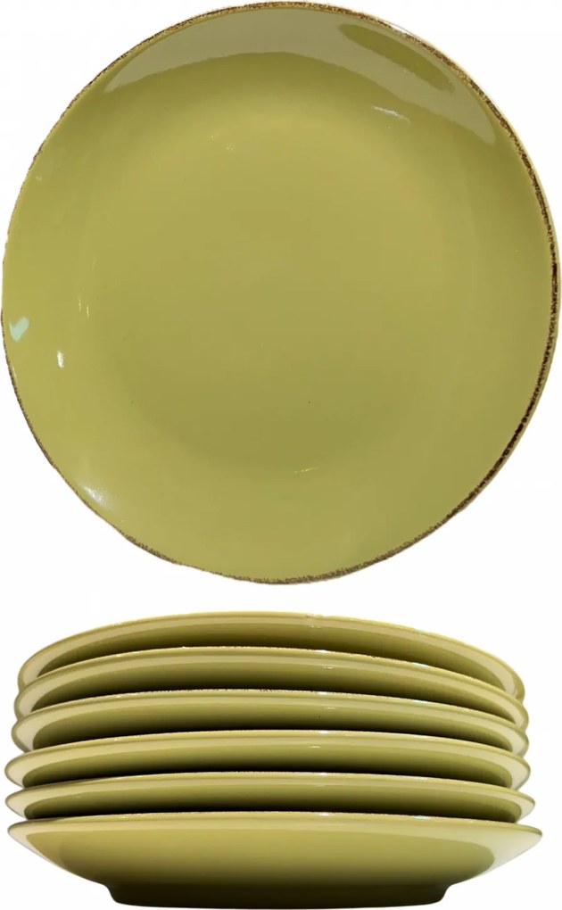 Farfurie Gresie 26cm HOME Verde Olive Pal, fel principal