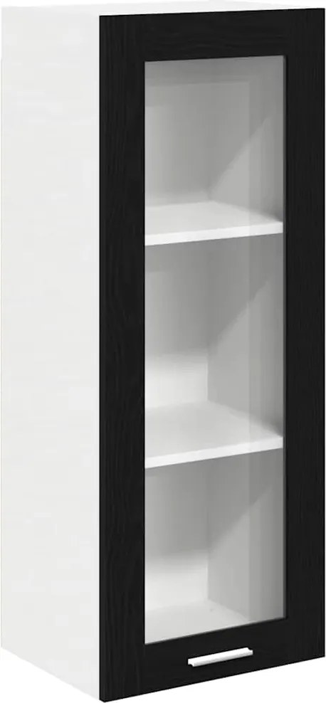 vidaXL Dulap suspendat Stejar Negru 40 x 31 x 100 cm Lemn compozit