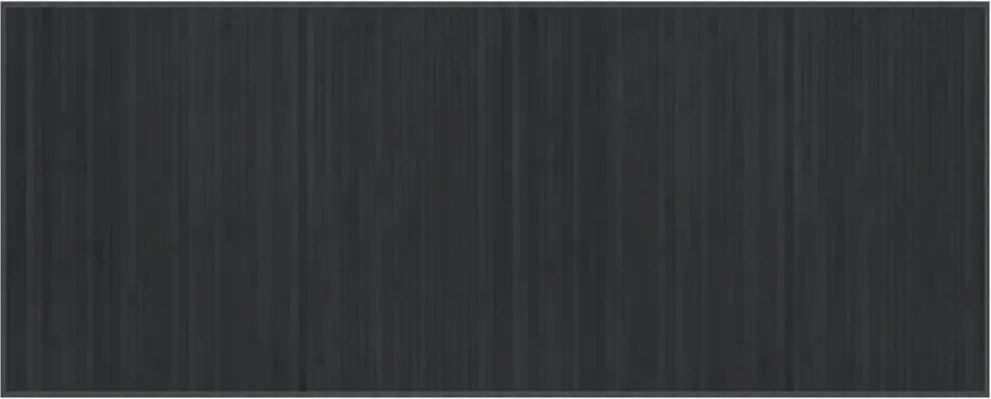 vidaXL Covor dreptunghiular, gri, 80x200 cm, bambus