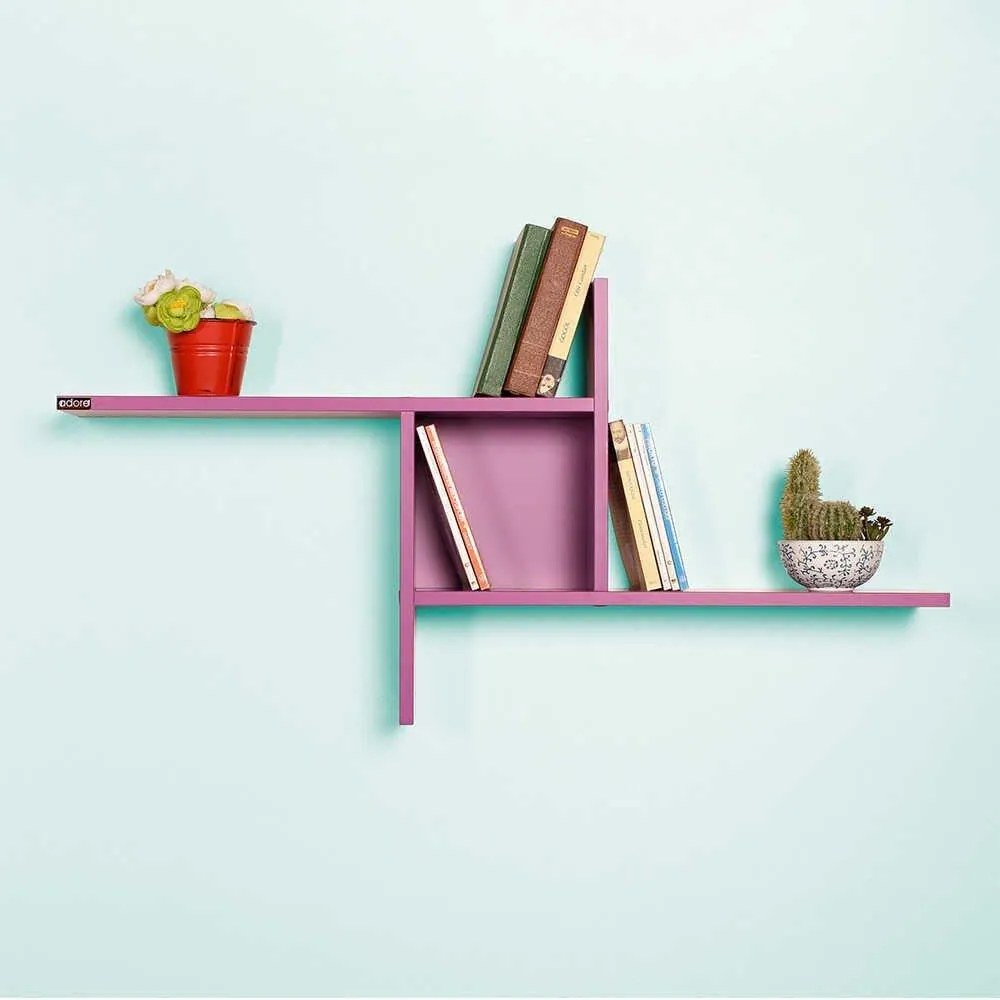 Raft de perete Adore Windmill cu 3 Compartimente, 100 x 50 x 18 cm