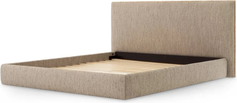 Pat dublu tapitat design LUX Ashford 180x210cm, Beckett beige