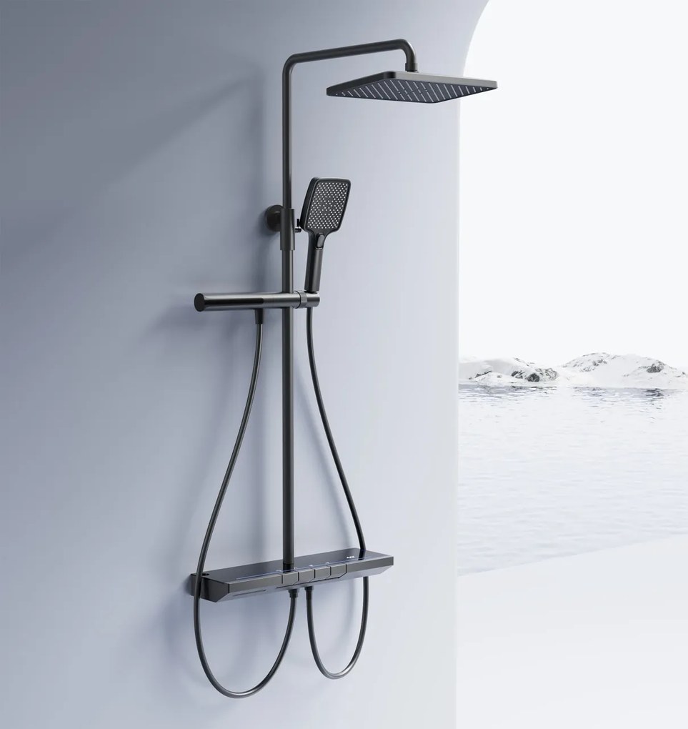 Set dus cu termostat REA Pedro Titanium