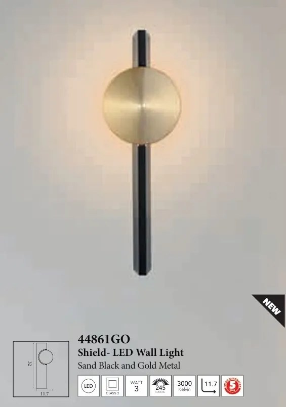 Aplica de perete LED Shield