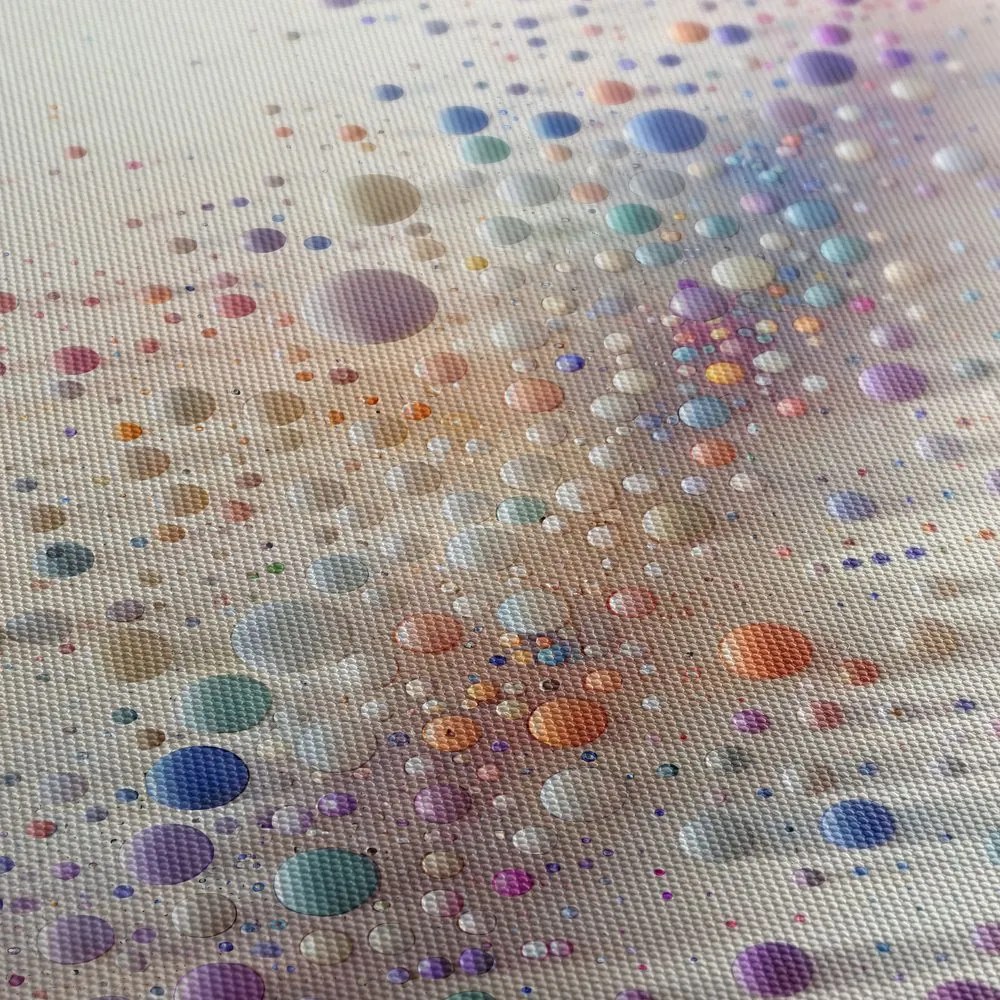 Tablou explozie de bule colorate pe pânză