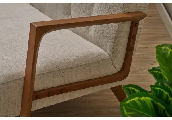 Canapea TUMI, 2 locuri, crem