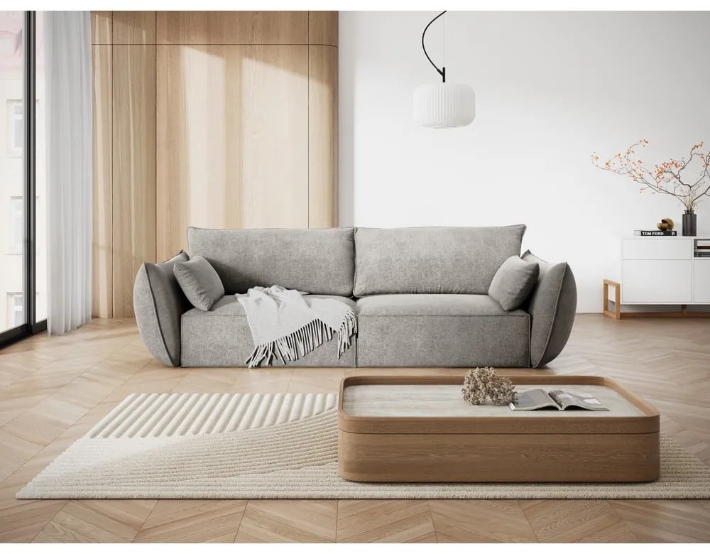Canapea gri deschis 208 cm Vanda – Mazzini Sofas
