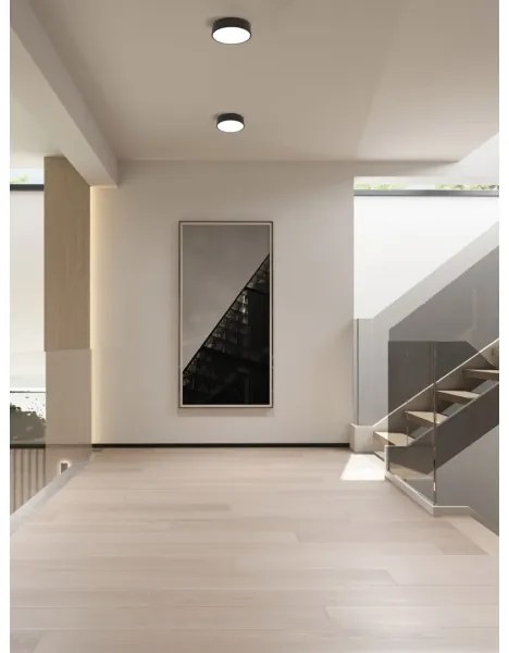 Plafonieră LED dimabilă Immax NEO 07200L RONDATE LED/18W/230V negru Tuya + telecomandă