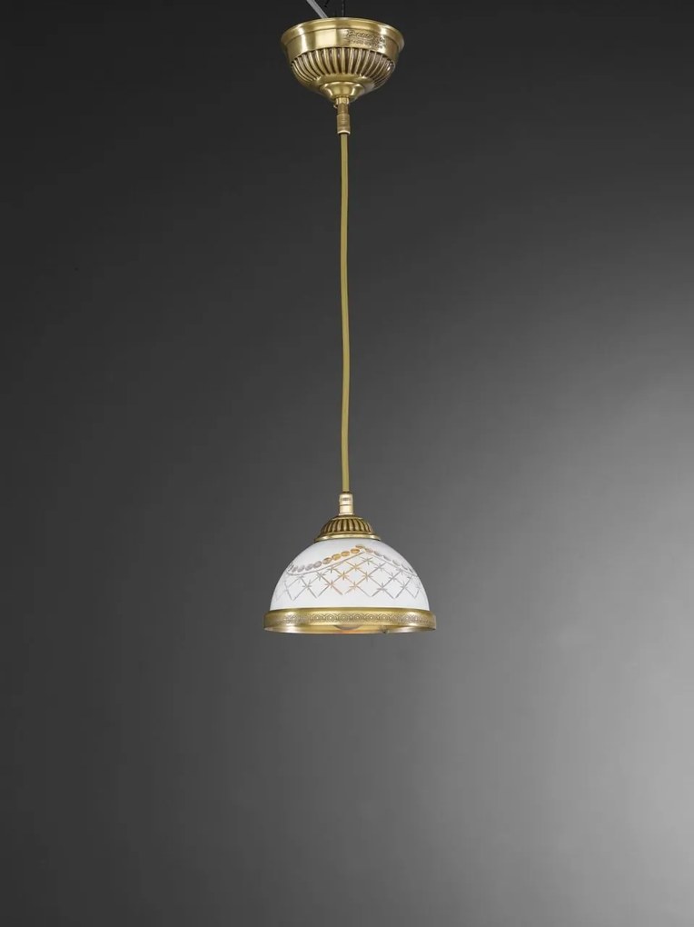 Pendul clasic design italian din alama, sticla 7002 RA-L. 7002/16