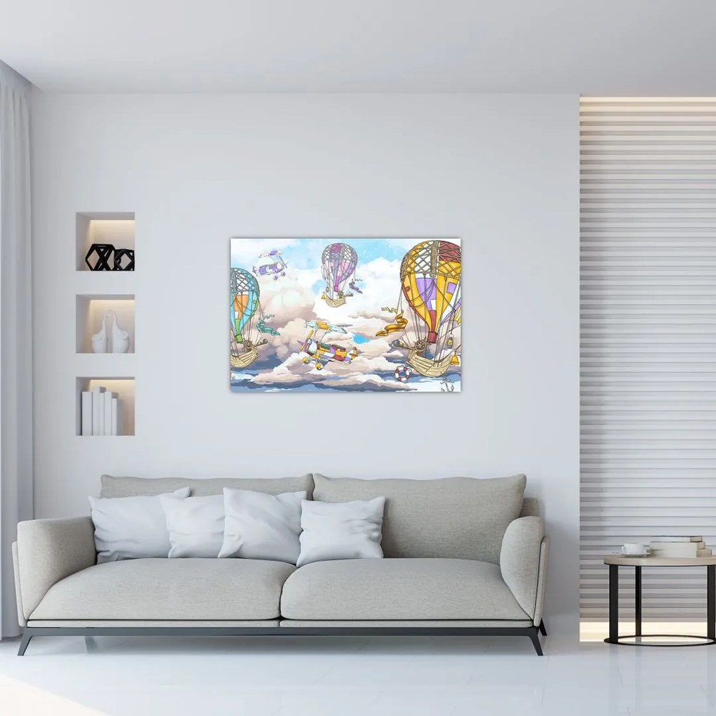 Tablou - Expediție în nori (90x60 cm)