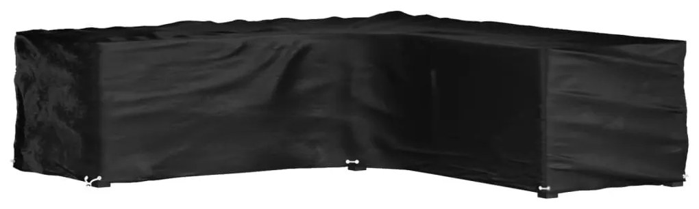 vidaXL Husă mobilier de grădină în formă de L 16 ocheți, 285x285x70 cm