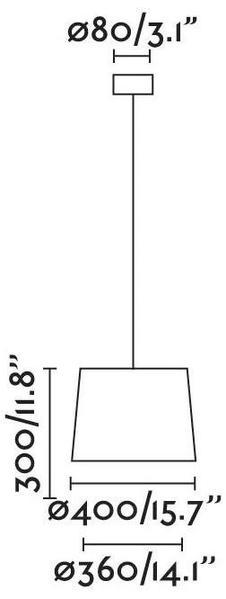 Lustra / Pendul modern design elegant SAMBA 40cm galben 64315-45