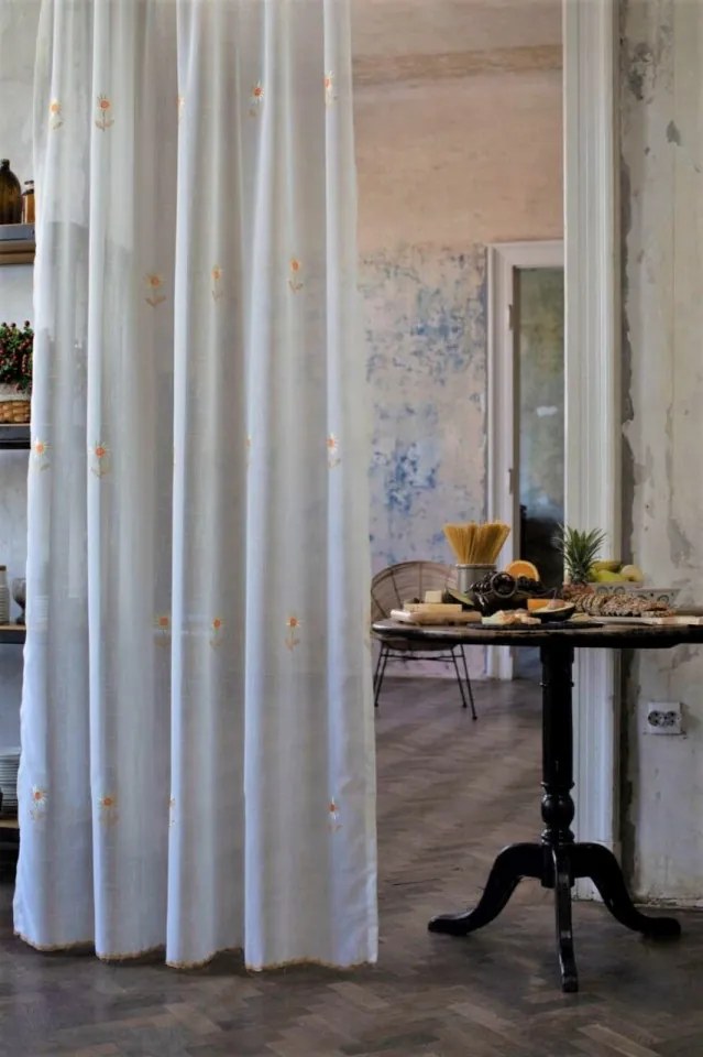 Perdea Mendola Interior, Noah, 140x245 cm, poliester, auriu