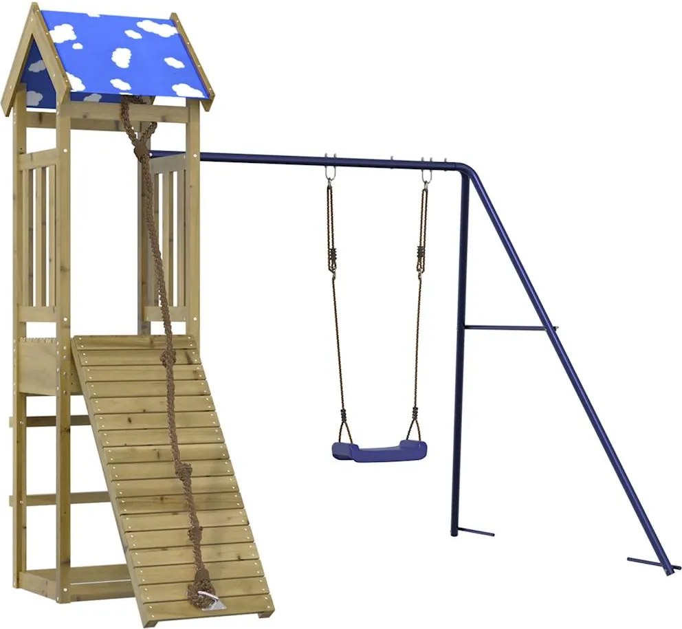 vidaXL Set de joacă pentru exterior, lemn de pin impregnat