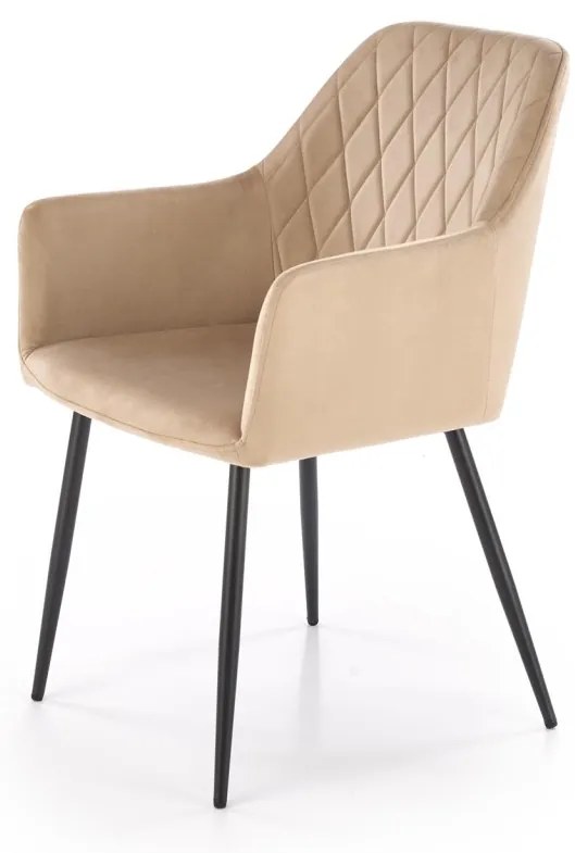 Scaun K558 velvet bej