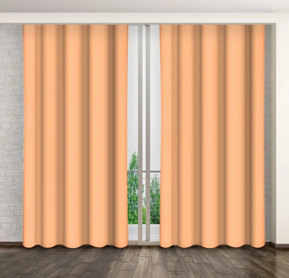 Draperii de lux monocolore pentru living Lungime: 280 cm