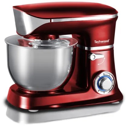 Mixer planetar Techwood TCDR-135, 6.5L, 1300W, 6 trepte viteza + Impuls, Inox