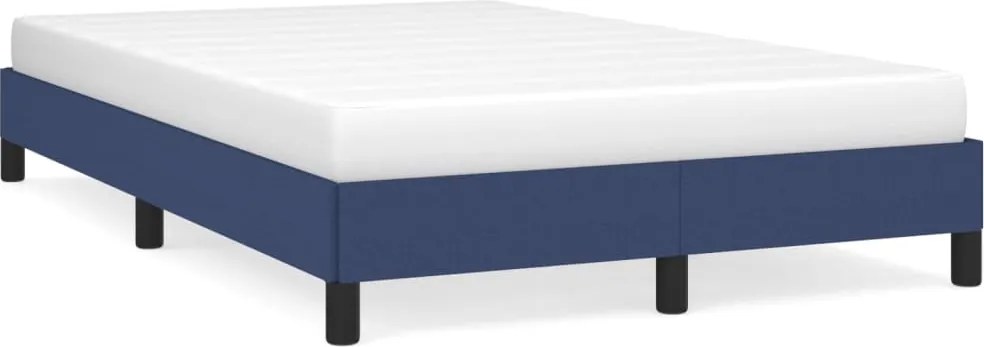 vidaXL Cadru de pat fără saltea Albastru 120x190 cm țesătură