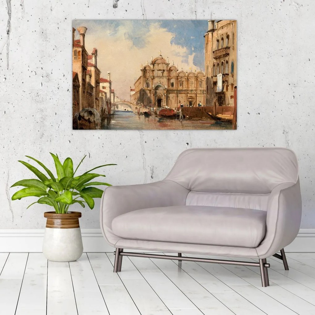 Tablou - Jules-Romain Joyant, The Scuola di San Marco, Venice, reproducere (90x60 cm)