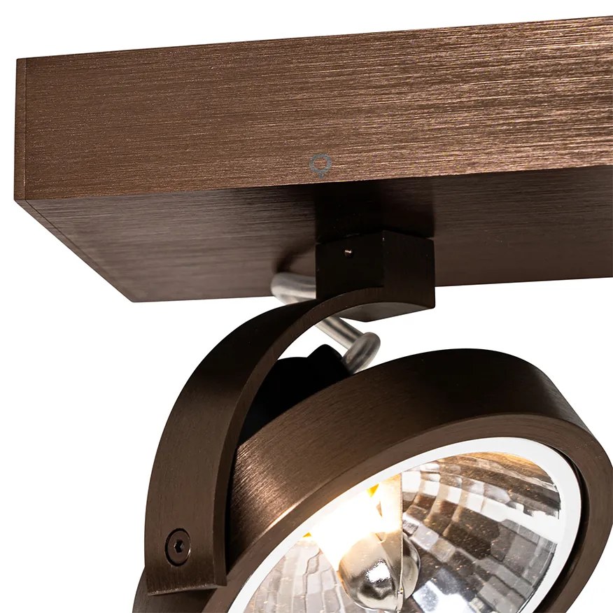 Spotlight de design bronz închis rotativ și înclinabil - Go