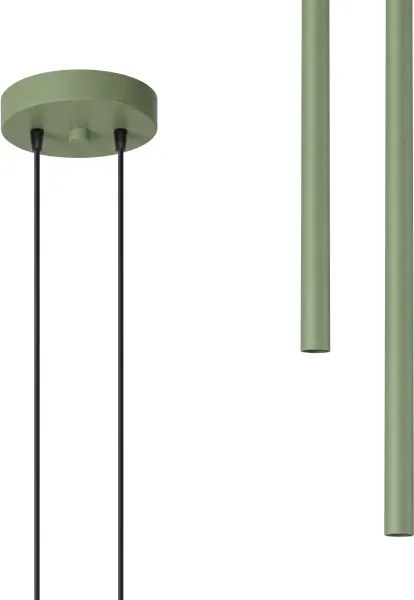 Sollux SL.2134 - Lustră suspendată pe cablu PASTELO 2xG9/8W/230V verde