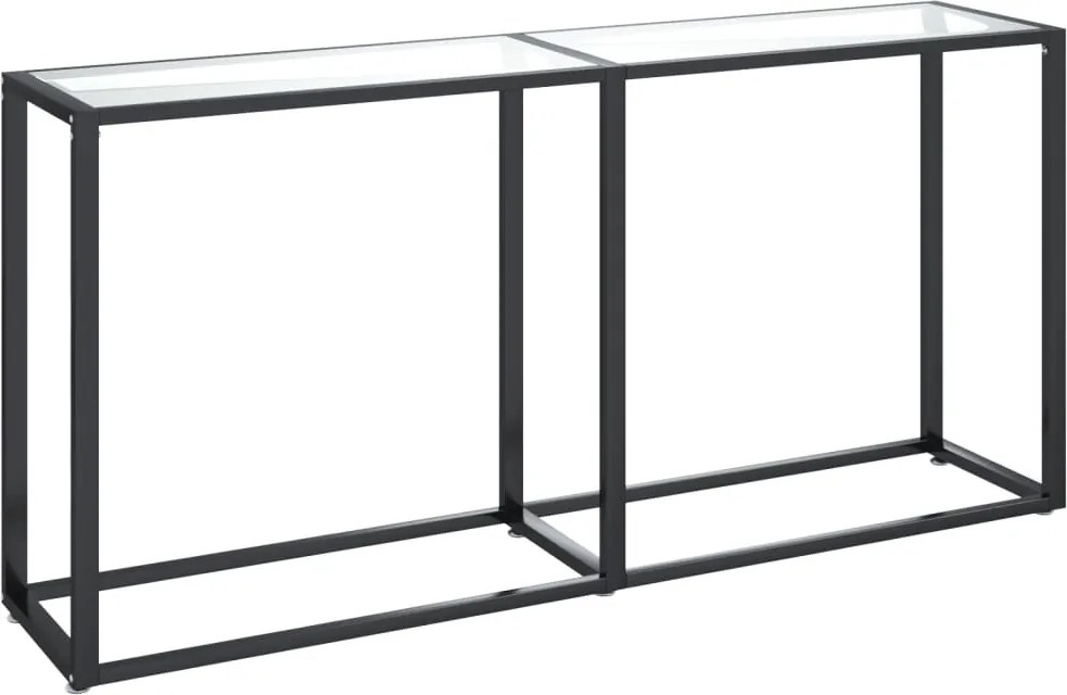 vidaXL Masă consolă, transparent, 160x35x75,5 cm, sticlă securizată