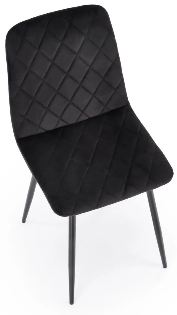 Scaun K525 velvet negru