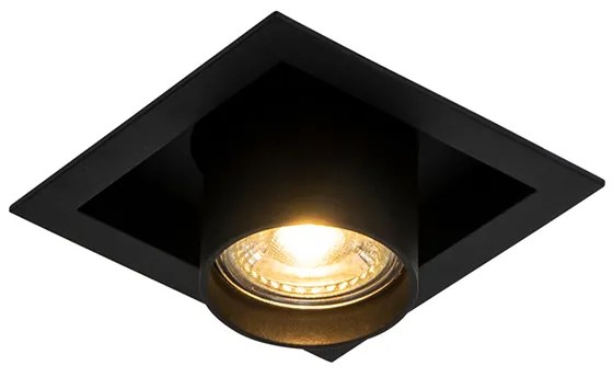 Set de 6 spoturi încastrate moderne negre reglabile - Roof