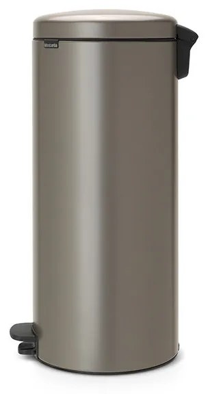 Cos cu pedala Brabantia NewIcon 649057, 30 L, Inchidere usoara, Baza antiderapanta, Gri