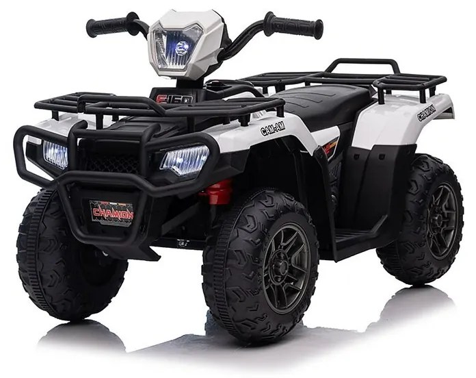 Mașinuță electrică Baby Mix Baby Quad, alb