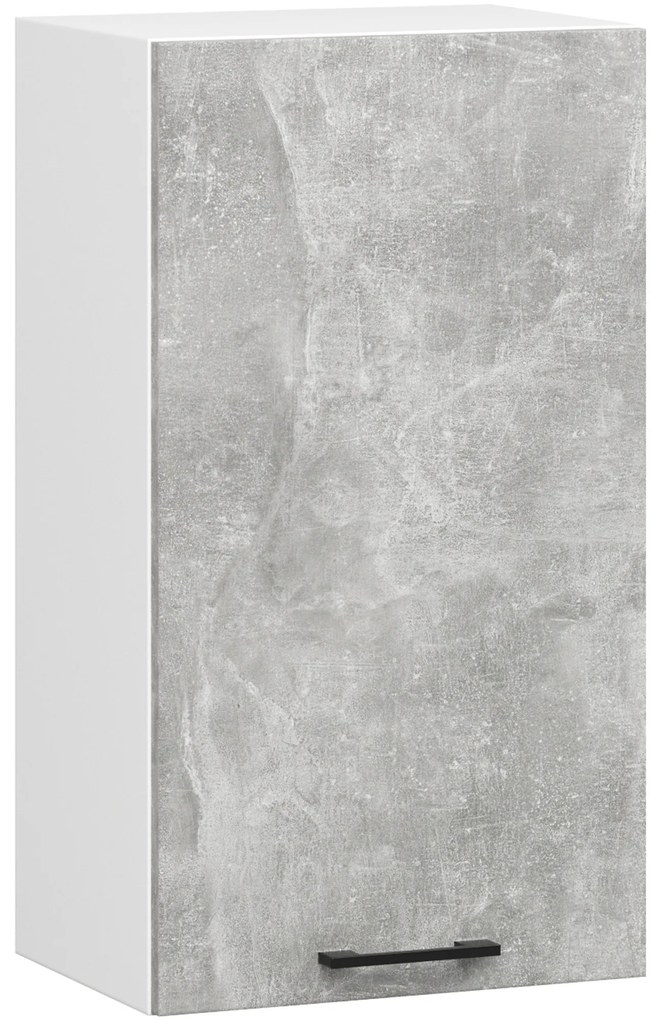 Dulap de bucătărie superior Organo W 40 (alb + beton). 1117510