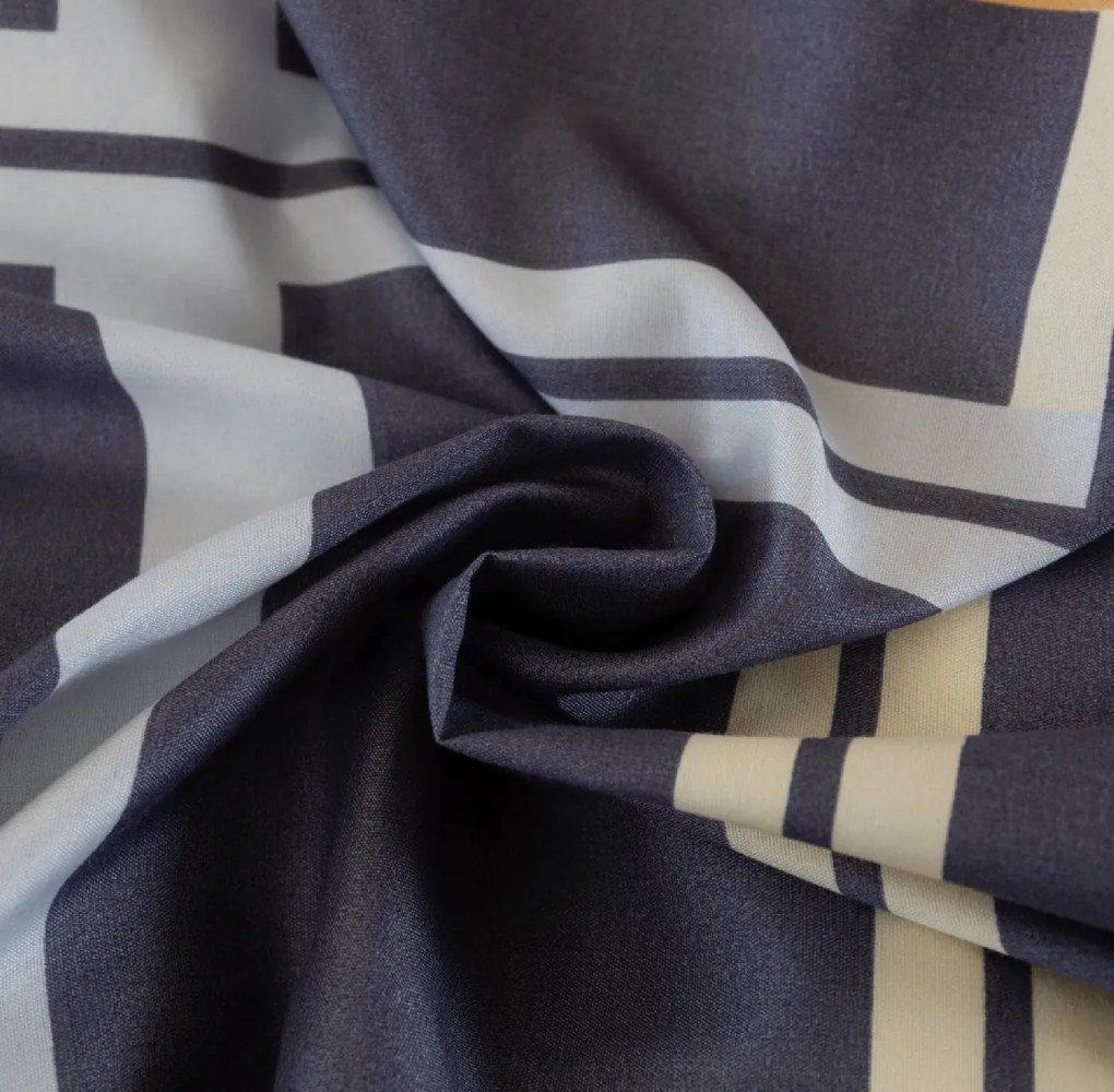 Lenjerie de pat din microfibra TARTAN albastru inchis Dimensiune lenjerie de pat: 2 buc 70 x 80 cm | 160 x 200 cm