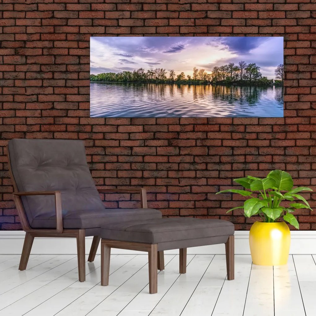 Tablou cu lac (120x50 cm)