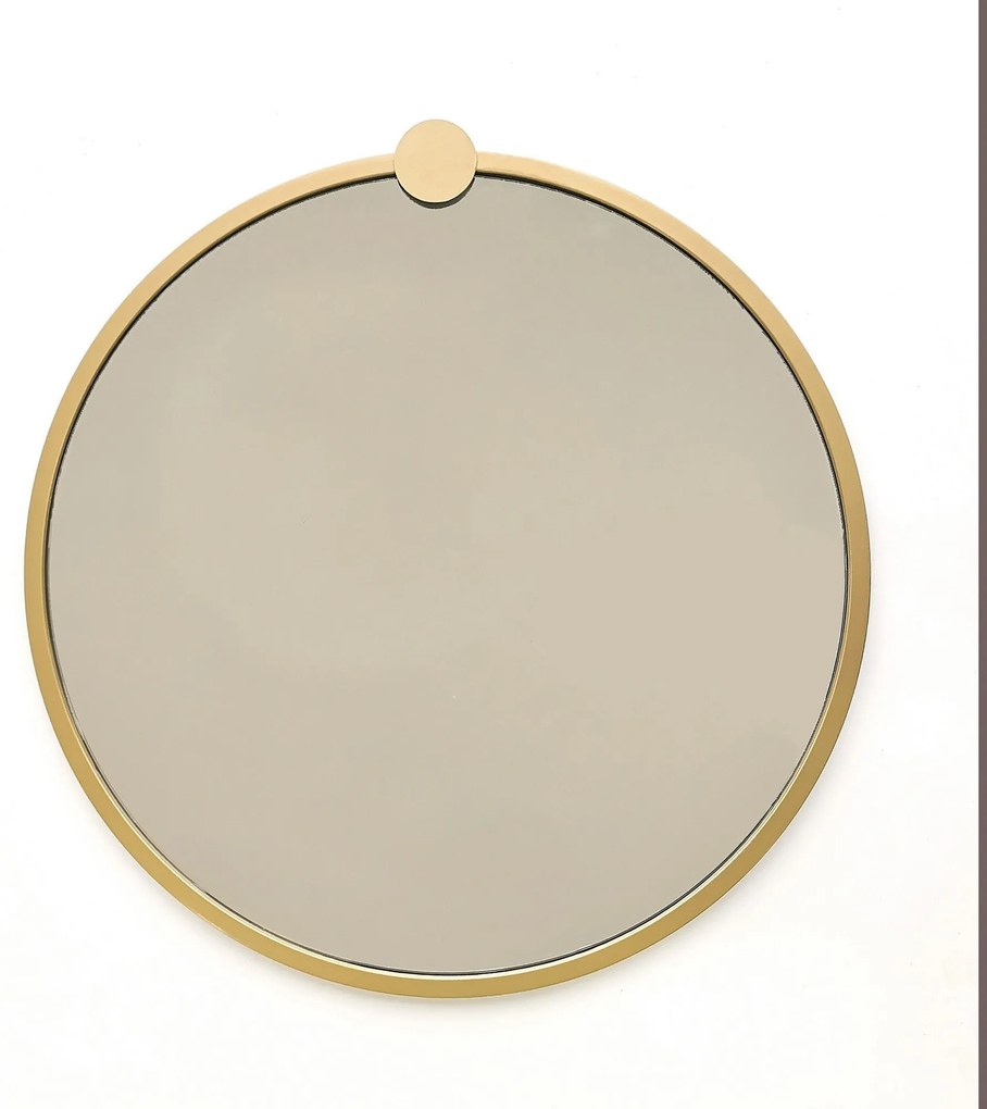 Oglindă Gold Metal Çerceve Yuvarlak Ayna A708