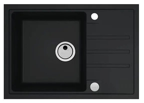 Chiuvetă de bucătărie ALVEUS 1149126 INTERMEZZO 68x48 cm negru mat