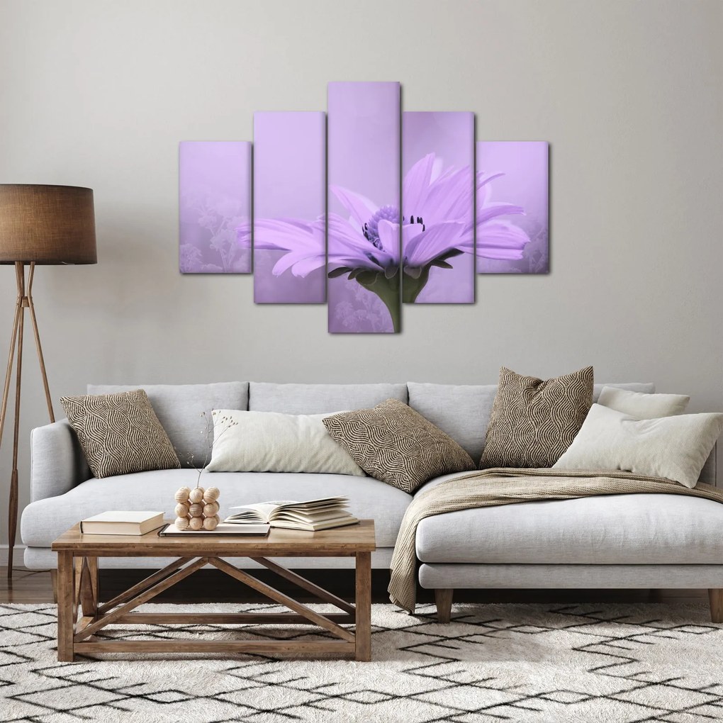 Tablou - Flori mov (150x105 cm)