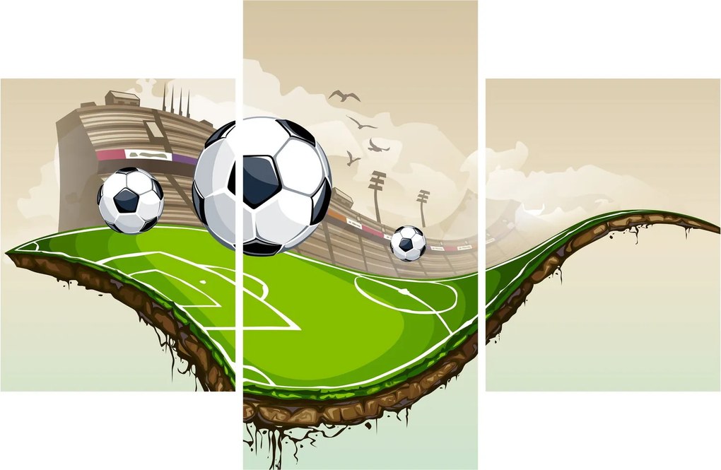 Tablou - Teren de fotbal (90x60 cm)
